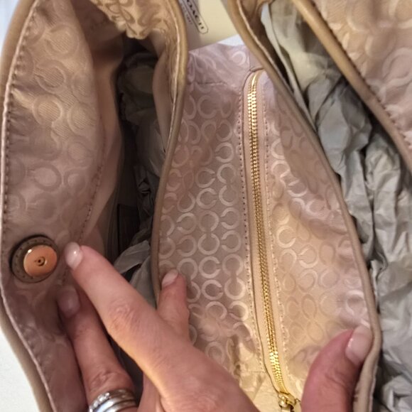 Coach Madison NEW NWT Optic Art Pearl Small Phoebe Python Gorgeous Bag Purse Bag - Picture 13 of 14